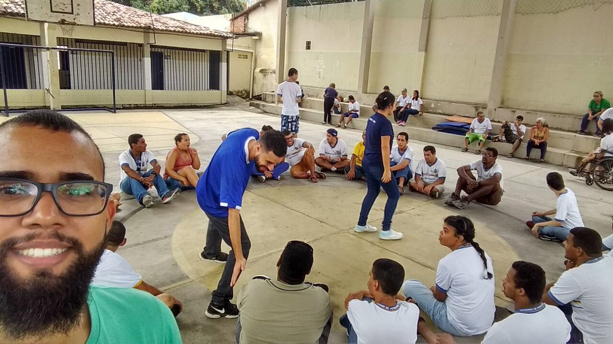#missãodehoje: Recreação com as crianças especiais de 8 a 60 anos.
