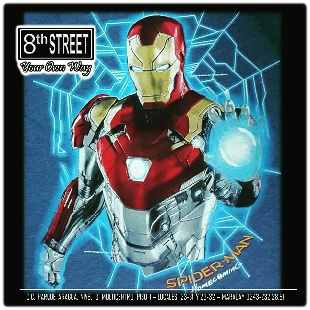 8th_Street's tweet photo. Franelas de #ironman  #comics #rock #tonystark #comicsbook #avengers #tshirt #fanatics @8thstreet_ec @ccparquearagua https://t.co/WPfdV9kGSQ