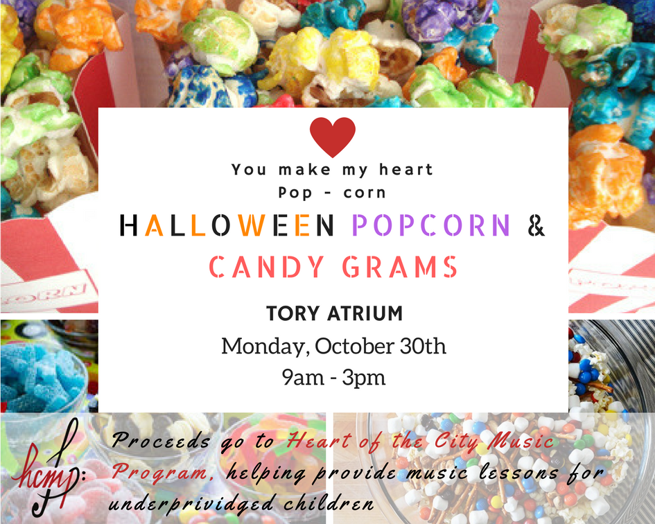 HCMPEdmonton's tweet photo. HCMP will be selling Halloween Popcorn &amp; Candy bags in Tory/Business atrium on Monday Oct. 30th! Come visit us and treat yourself :) https://t.co/1snR0y1YH6