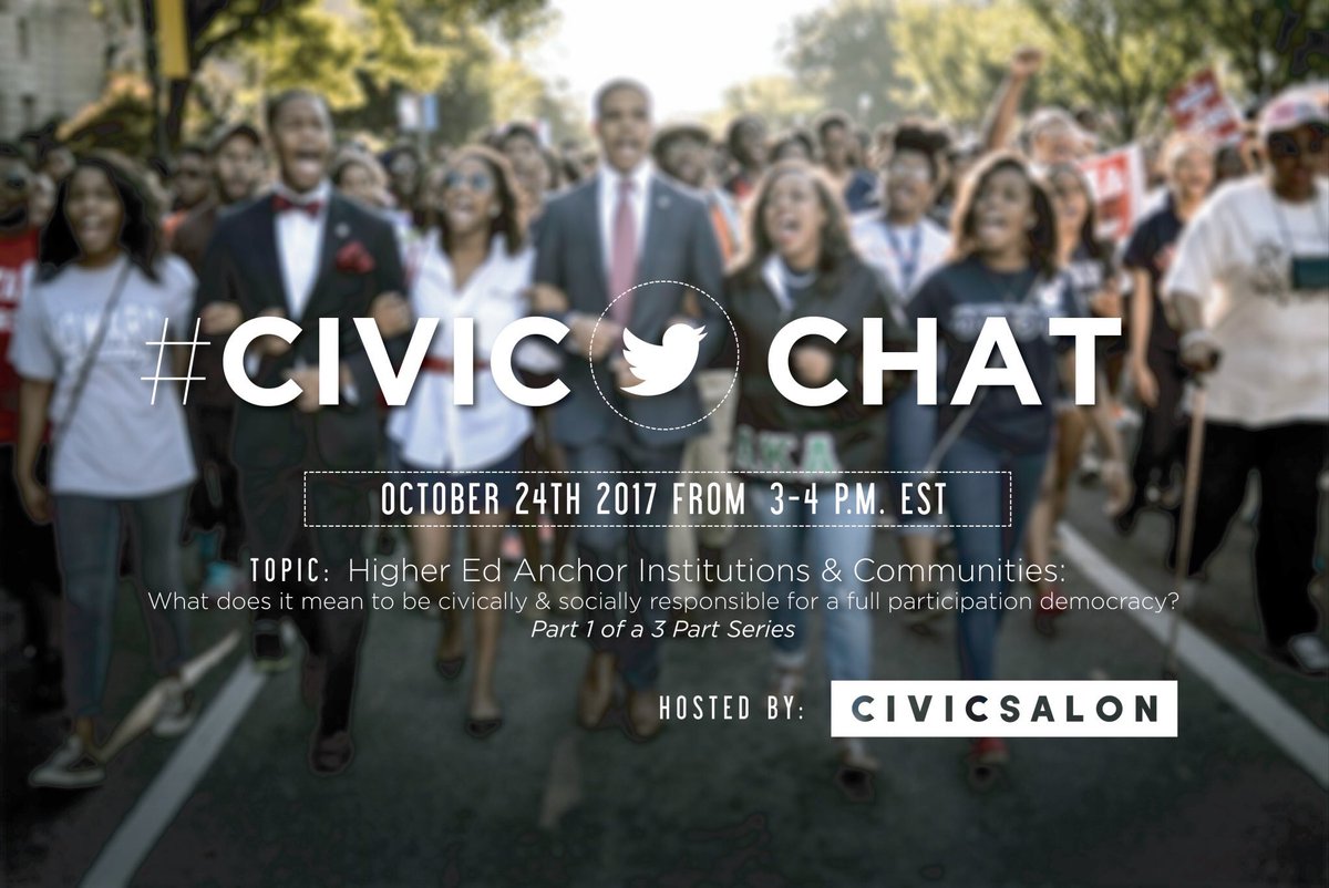 DrMichaelLomax's tweet photo. I am all set to participate shortly in the #civicsalon Twitter chat to discuss the civic, democratic and liberation engagement of HBCUs. https://t.co/vKtDLKhNvo
