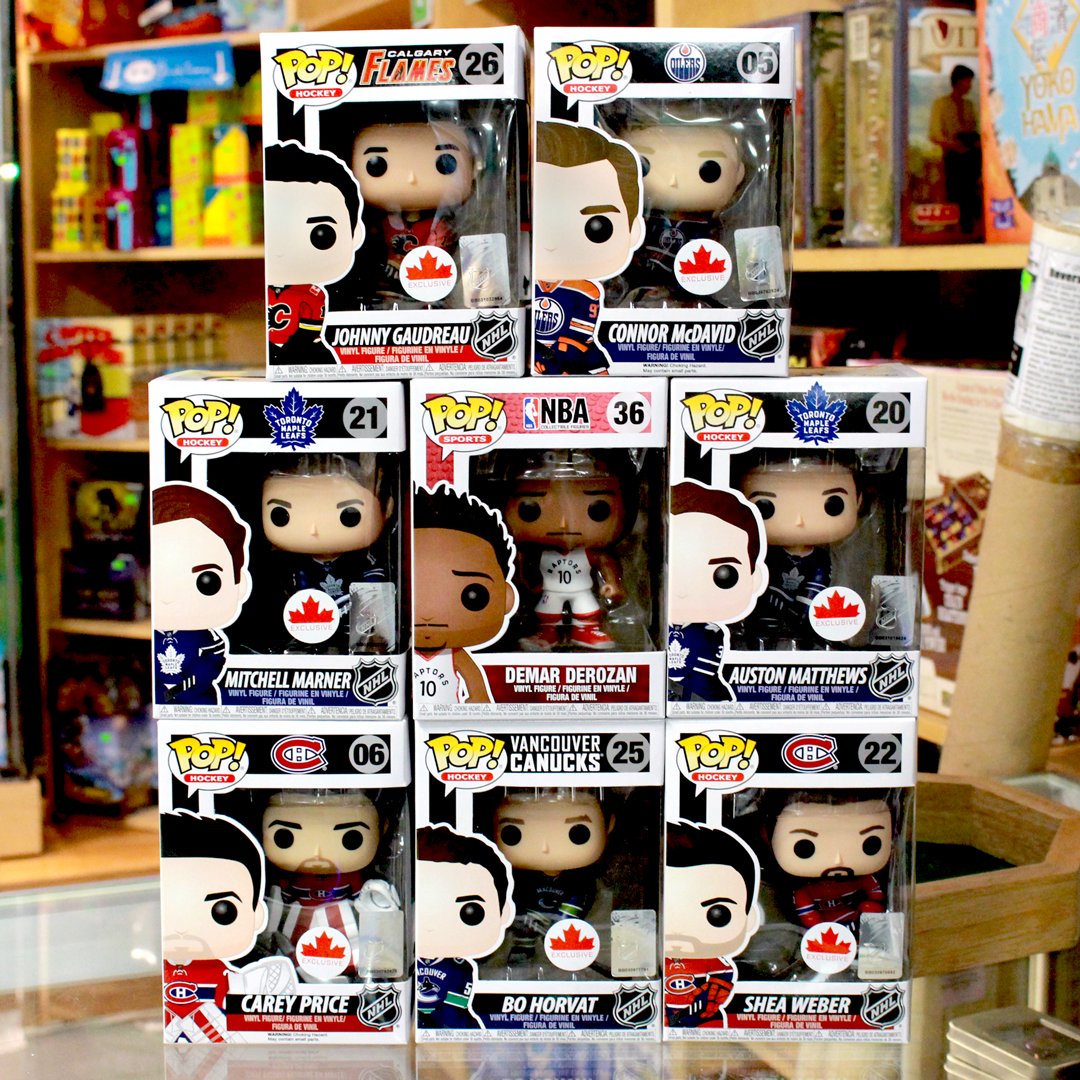 401games's tweet photo. It's good to be Canadian ๐ Exclusive #NHL Funkos now in stock at 401 Games Toronto including #AustonMatthews and #MitchellMarner ๐ https://t.co/Rp53pmAzPH