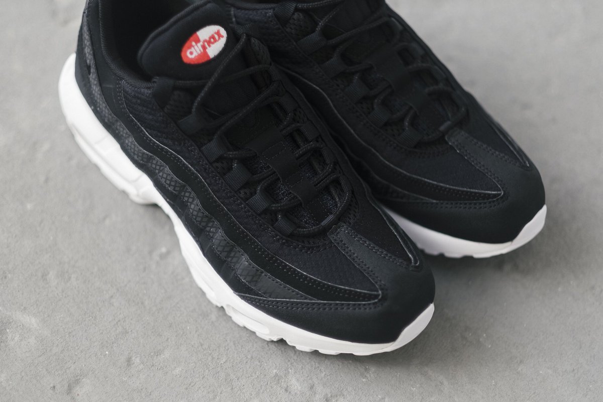 black 95s white sole