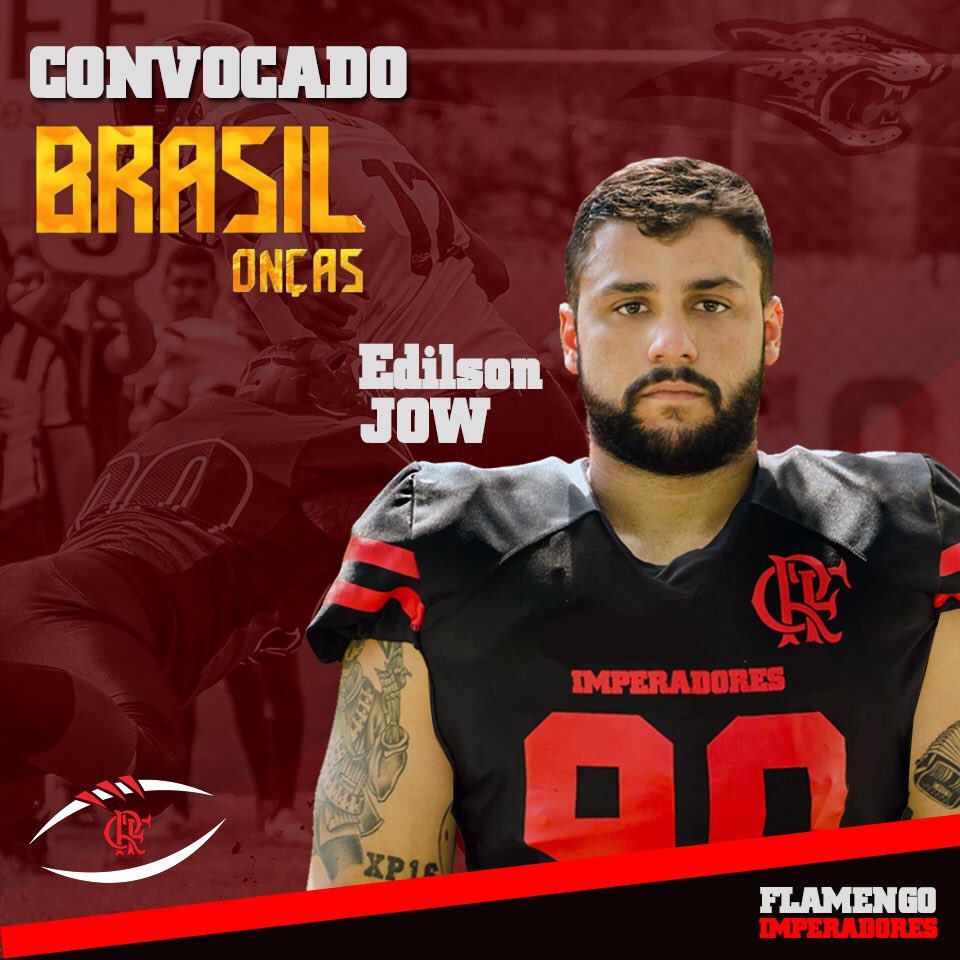 flamengofa's tweet photo. É com muito orgulho que anunciamos 2 dos nossos  atletas representando o time na convocação do Brasil Onças.
OL Iury #69 e DE Jow #90 https://t.co/KfVOiftC8c
