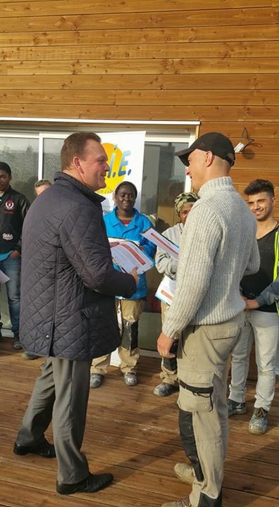 Rdv ce mardi matin pour remettre attestation de formation RT2012 aux salariés en insertion sur chantier Marcoretz adhérent réseau Echobat