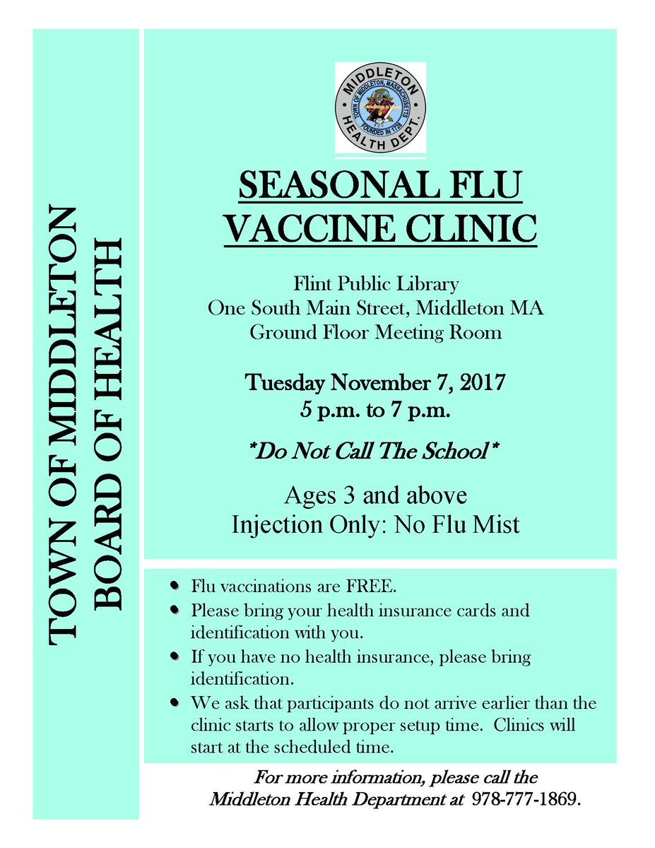 MidPubHealth's tweet photo. Evening Flu Clinic 11-7-17 #flintlibrary https://t.co/hOXe8oeFuK