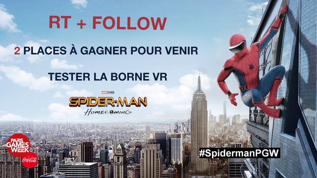 FRSkyRRoZ's tweet image. RT + Follow pour tenter de gagner 2 places pour la PGW ! À l'occasion de la sortie de Spider-Man : Homecoming le 20 nov en DVD #SpidermanPGW