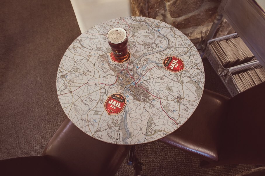 gomapsUK's tweet photo. Some lovely pictures by #sandinmypockets of #gomaps tabletops at #thedartmoorlodge #maps of the moor and #historicalmaps https://t.co/k0ARjC5Ke4