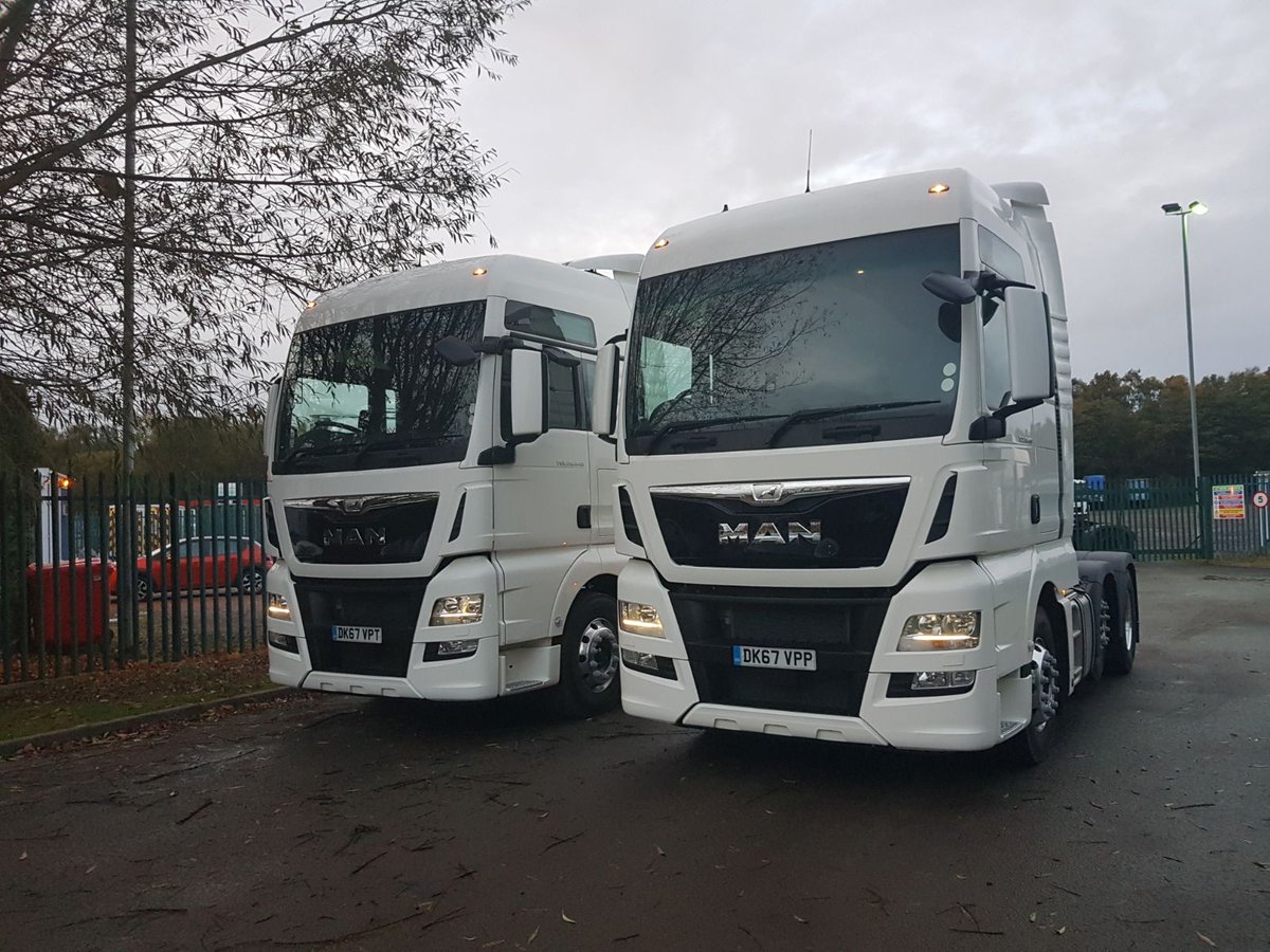 Delivery of two more #MANTGX 440 XXL's at #UKSameday this evening, which will go on to become our show #trucks. More photos to follow.