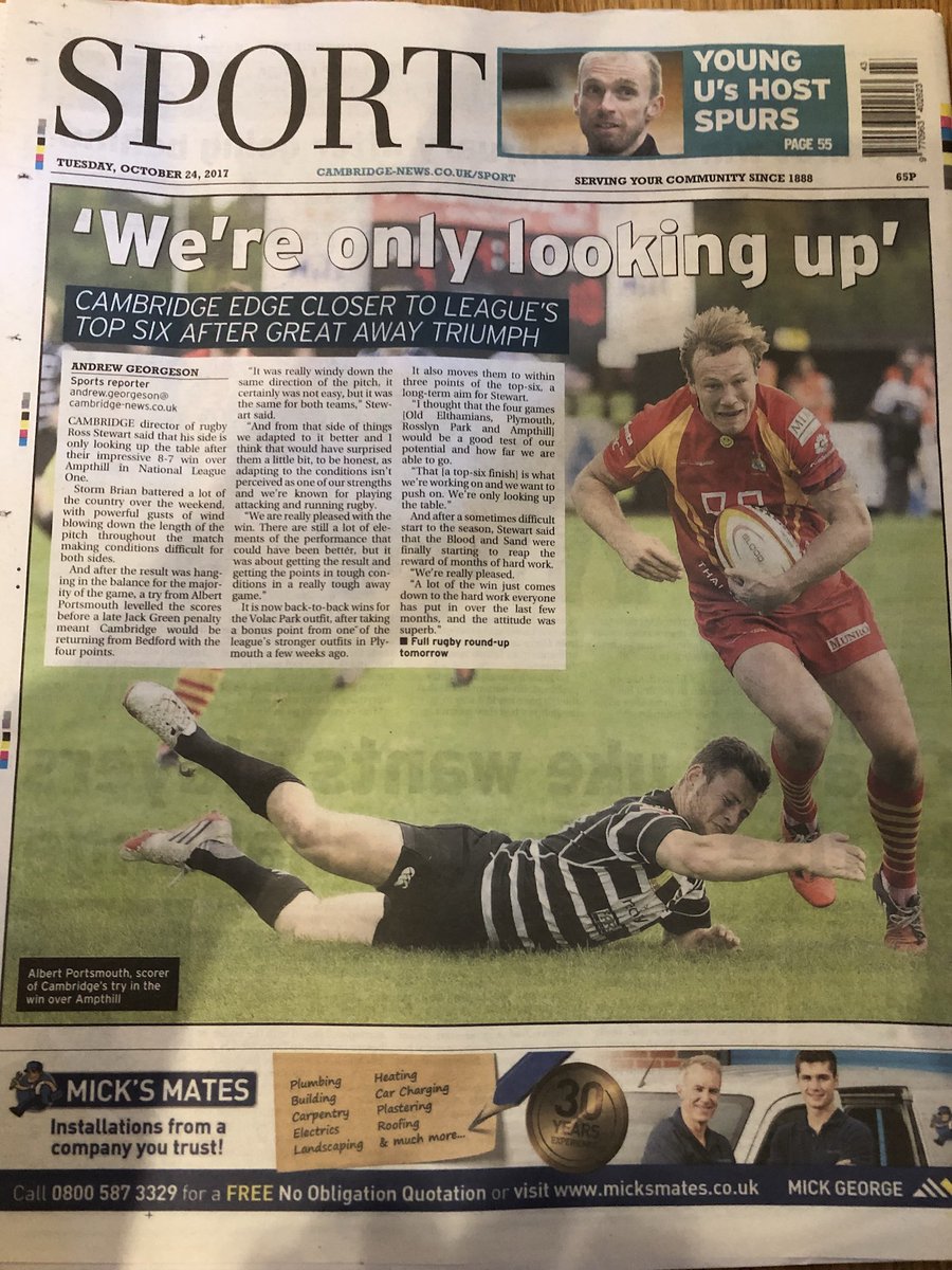 camrufc's tweet photo. Thank you @SportCambridge https://t.co/JtJ02SSd6y