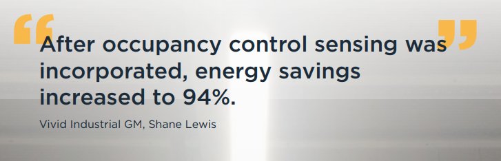 VIV_VividTech's tweet photo. Vivid Industrial GM, Shane Lewis, talking about a lighting upgrade at a flagship distribution centre https://t.co/0jJPAGaqfK