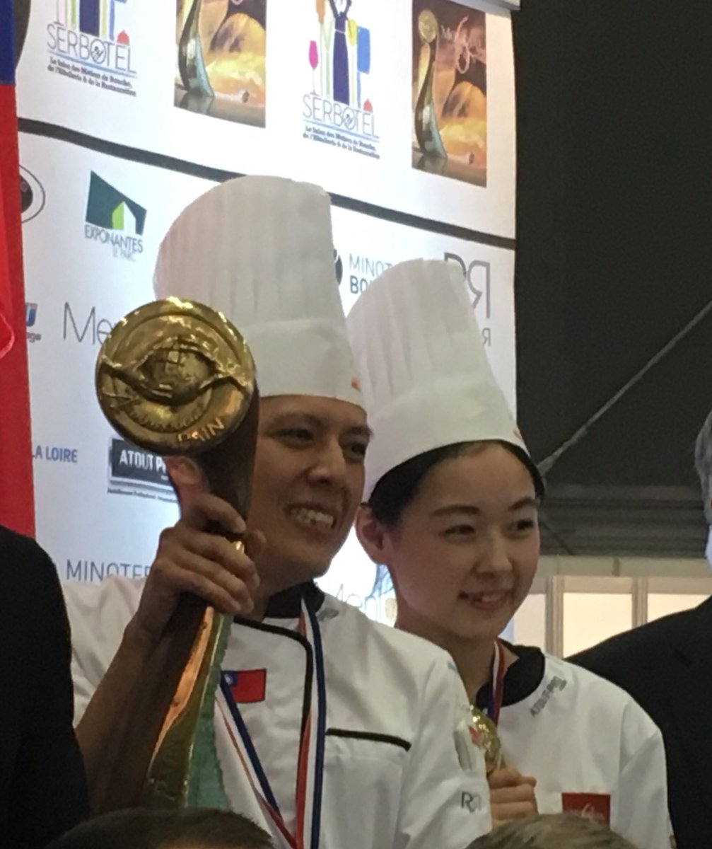 Remise des prix du 6eme mondial du pain dans le cadre du salon Serbotel à Nantes - Bravo aux boulangers taïwanais pour leur victoire