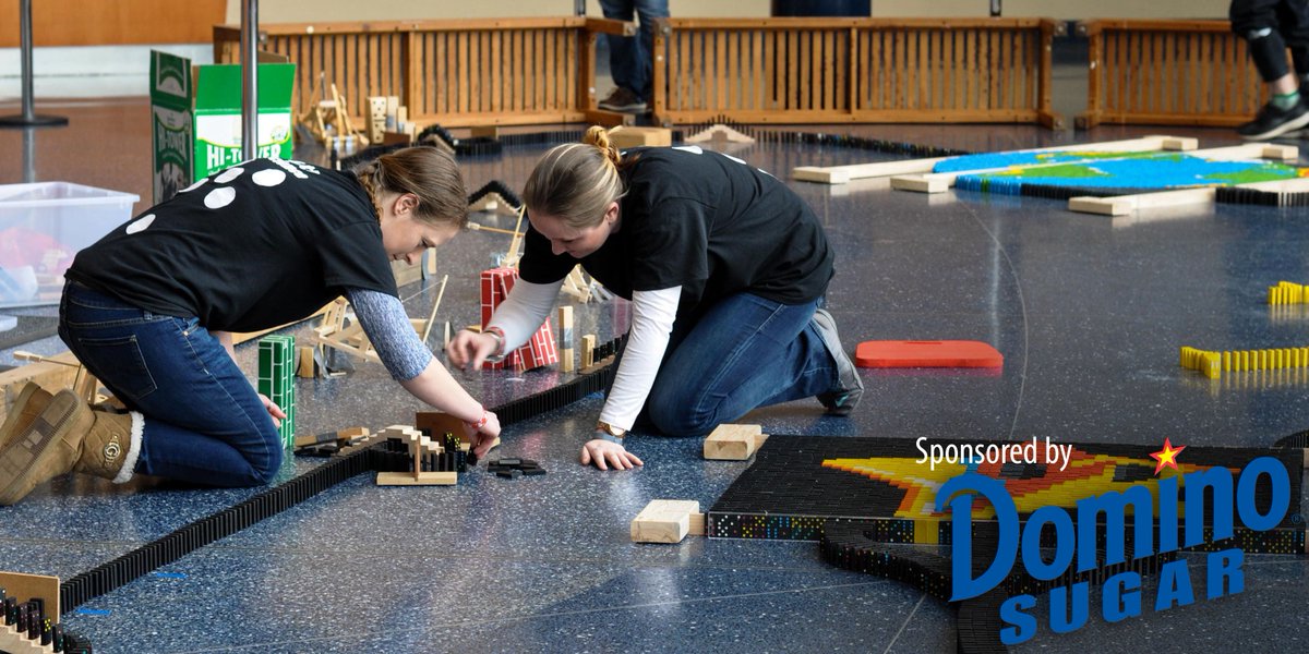 MDScienceCenter's tweet photo. On Nov 4, 35,000 dominoes will be falling to create an image of the Chesapeake Bay and a few other things that make MD special (aka crabs!) https://t.co/q6c2Dbdzir