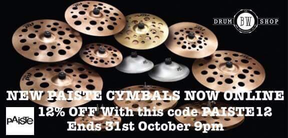 BWDrumShop's tweet photo. We are pleased to announce we now have access to the full PAISTE catalogue. Check out our limited time offer that ends next week! PAISTE12 https://t.co/6ThHKsFVS4