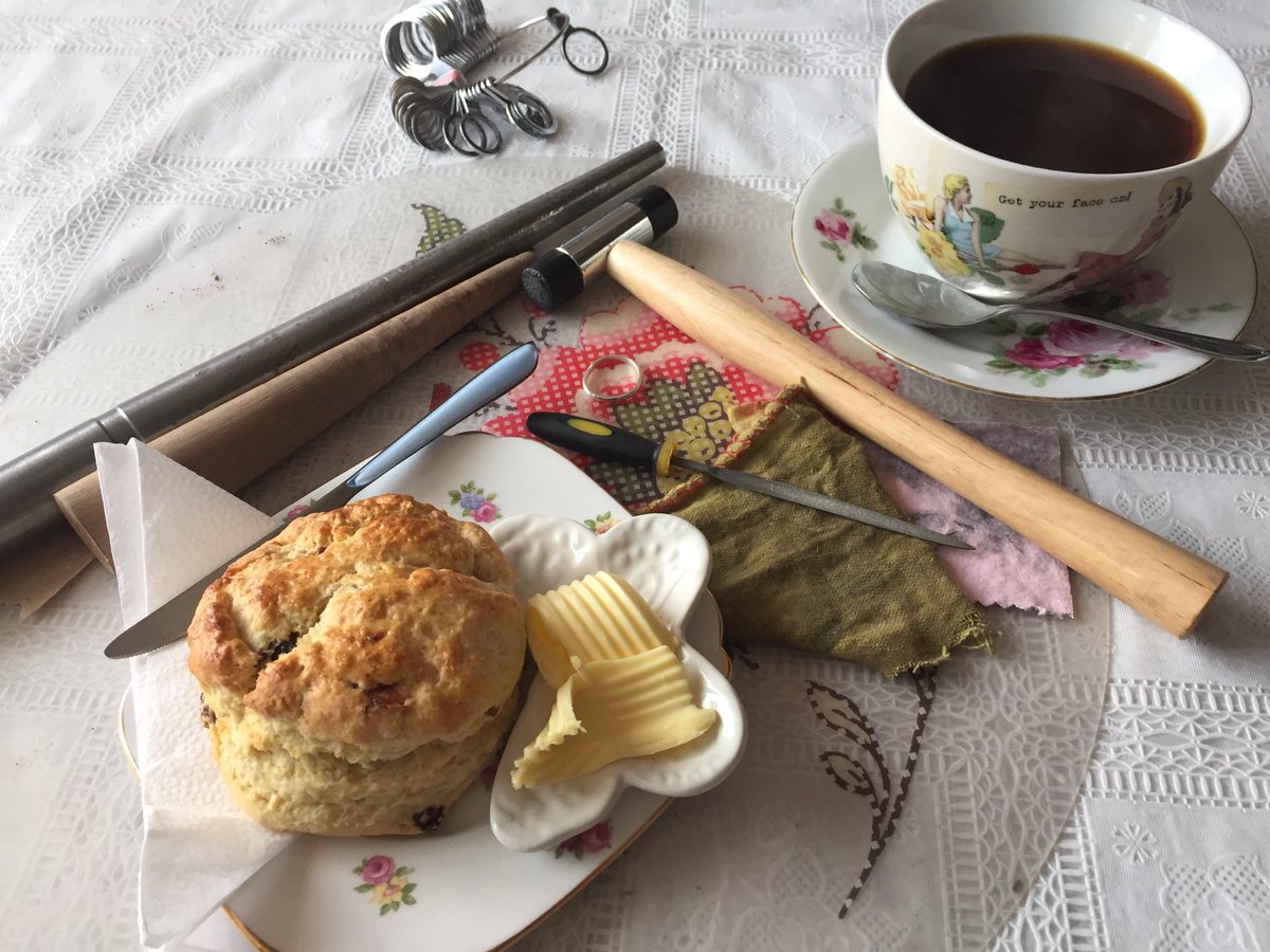 olwen_elsie's tweet photo. Ooh today I've been on a silver ring making course, while admiring teasets ππ»ππ», WDYT? #handmadejewelry #projectparent #elisarose #prudhoe https://t.co/wZliZMYUpQ