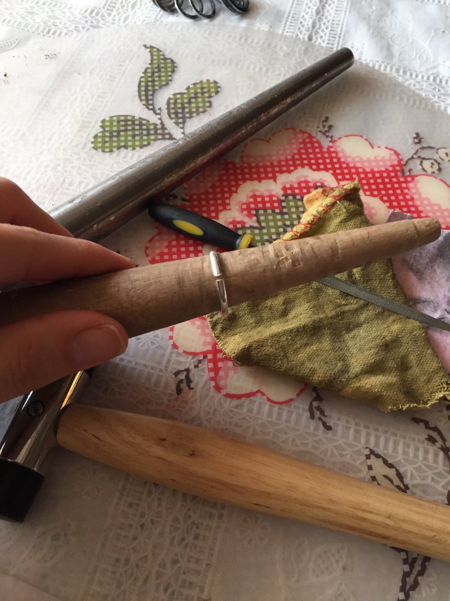 olwen_elsie's tweet photo. Ooh today I've been on a silver ring making course, while admiring teasets ππ»ππ», WDYT? #handmadejewelry #projectparent #elisarose #prudhoe https://t.co/wZliZMYUpQ