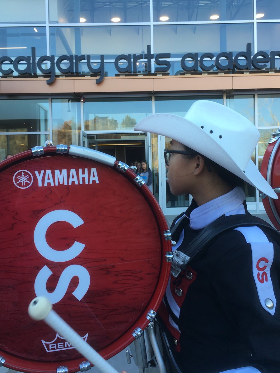 caajanice's tweet photo. Big thanks to @ShowbandCS drumlins for awesome performance @CalgaryArtsAcad grand opening https://t.co/TAXJpoZi1Y