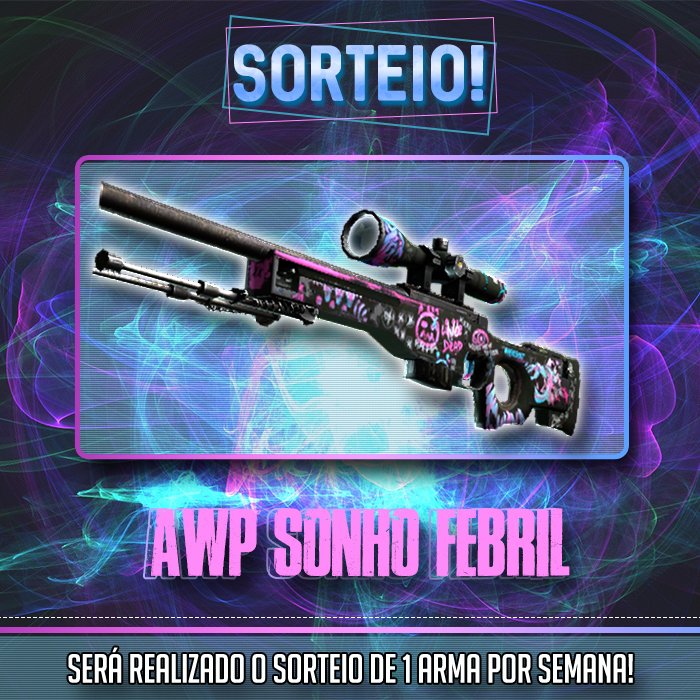 Aooba, um sorteio por semana em parceria com a <a href="/Neshastore/">NeshaStore</a>! Começando, claro,  com uma awp! link pra participar: goo.gl/HbNyas (=