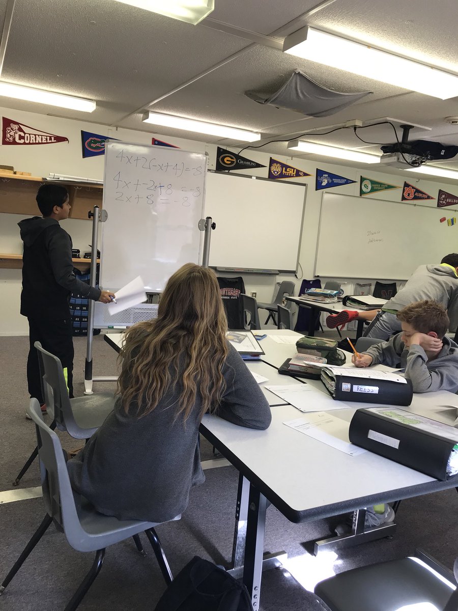 MrsElliottMath's tweet photo. 4 complete tutorial groups in AVID 7. Tackling common misconceptions from math class.  #smsrocks #cpsavid https://t.co/o1chuz1Xnz