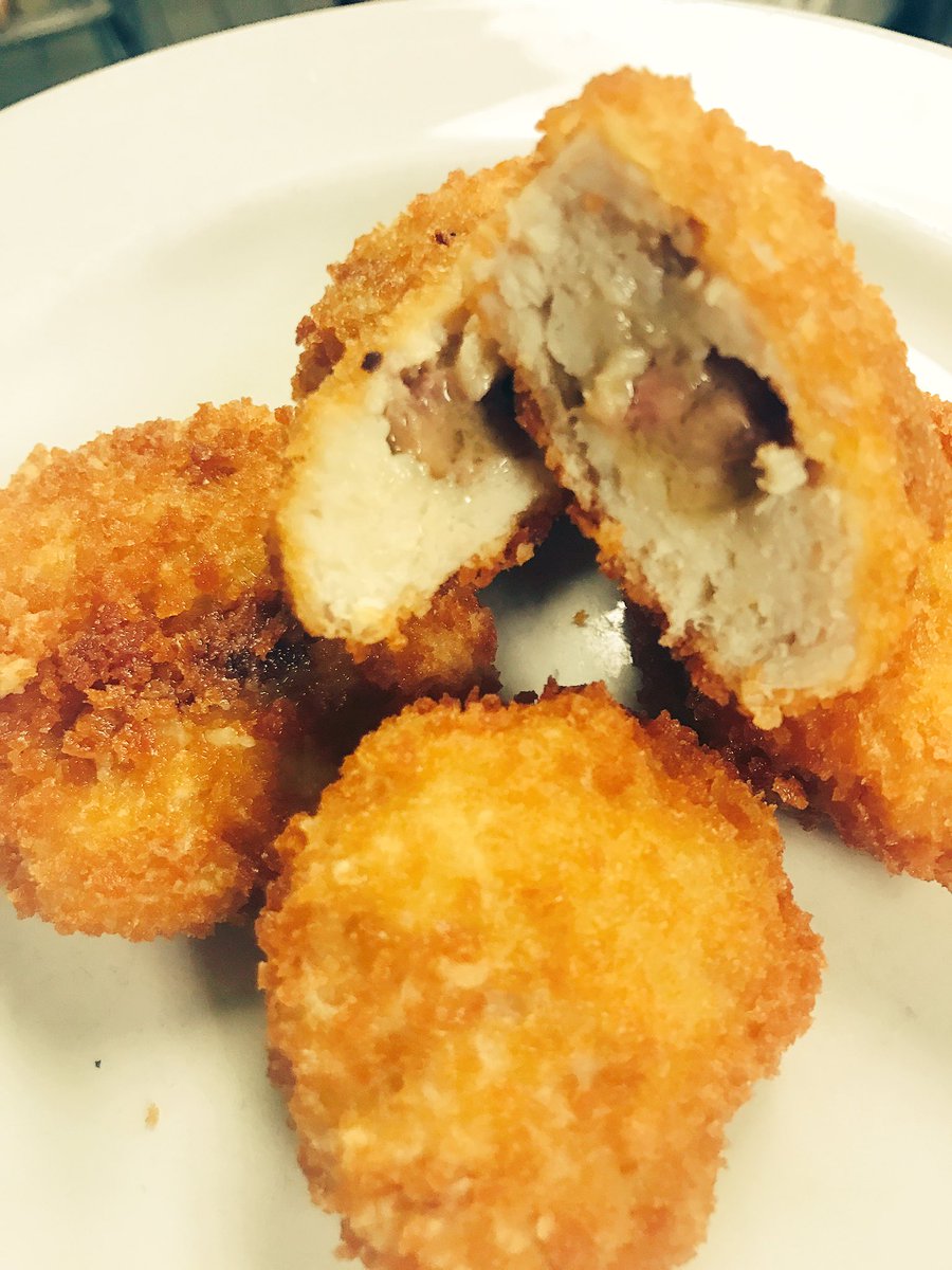 Menu testing for the <a href="/OdellBrewing/">Odell Brewing Co</a> tap takeover foie gras chicken nuggets <a href="/breadguy/">George Formaro</a> #headynugs