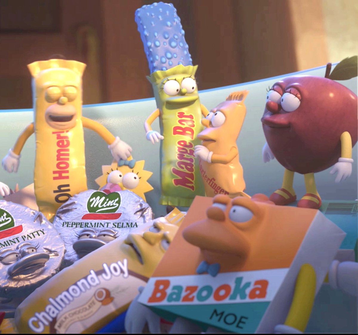 RealBazookaJoe's tweet photo. Check out these spookastic candies!  We love them even if they only exist in Springfield! #TheSimpsons #THOH #halloween https://t.co/BCGMSmjCCw
