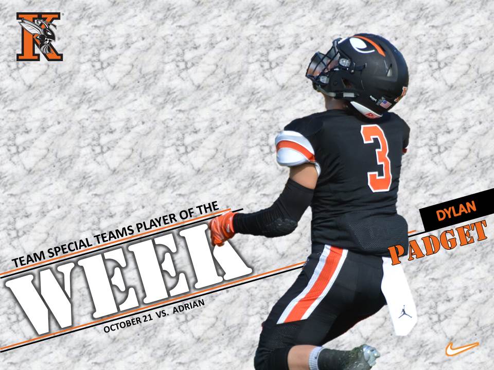 KzooFootball's tweet photo. Congratulations to our Week 9 POW award winners Jared Pittman, Alex White, Jake Frederick and Dylan Padget! https://t.co/NcjZomvu5Y