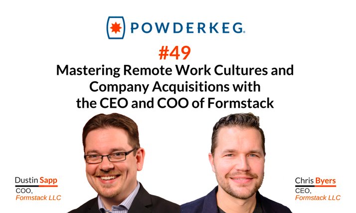 Formstack's tweet image. Mastering #remotework & company acquisitions with #Formstack CEO @rchrisbyers & COO @dustin_sapp: bit.ly/2zNGCgU #podcast