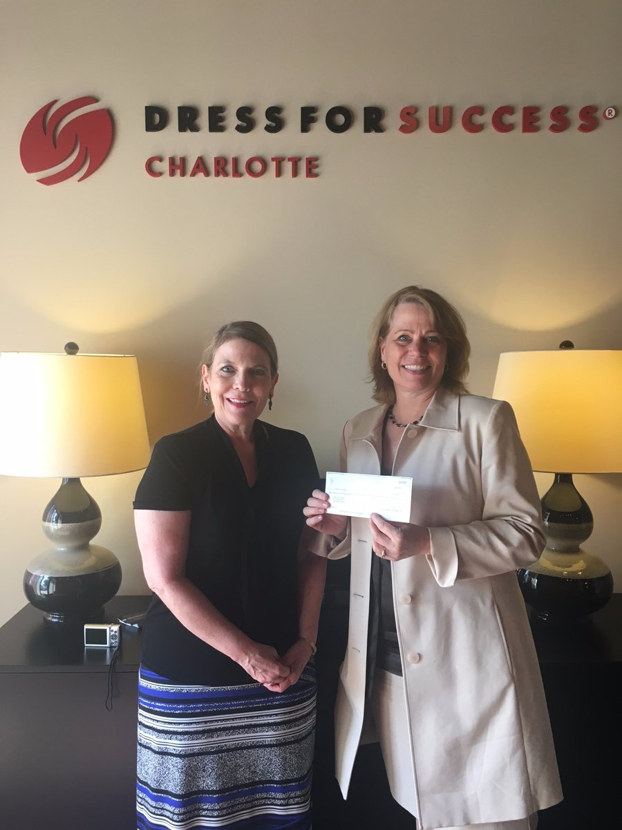 TwoMenCLT's tweet photo. We’re happy to make @dfscharlotte our charity of the month! Keep up the good work ladies! #dressforsuccess #workclt #giveclt https://t.co/BD8W10UL7R