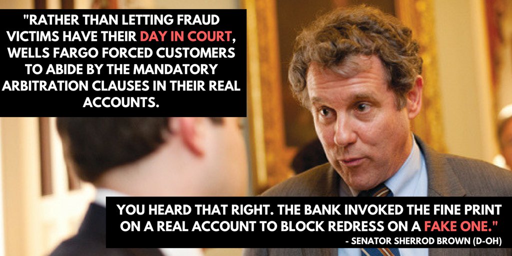 CLICCoalition's tweet photo. Robbing fraud victims of their day in court, #WellsFargo claims consumers agreed to a #RipoffClause in a FAKE account! https://t.co/KGe0cgMEp9