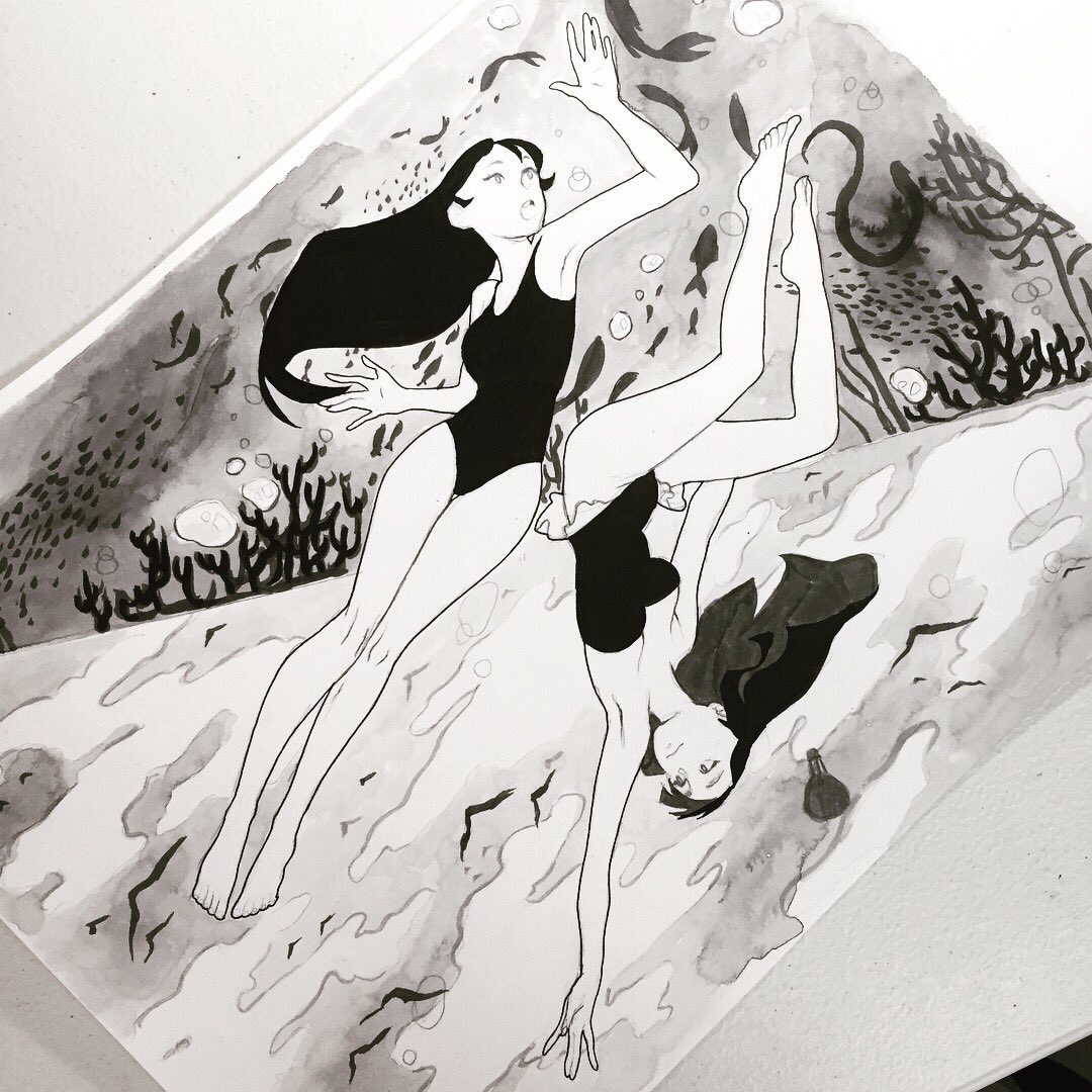Inktober Days 19 and 20 : Cloud and Deep

#inktober #inktober2017 #inktober17 