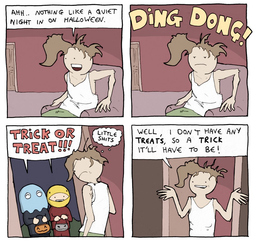 deathbulge's tweet photo. throwback to my first ever halloween comic from FIVE YEARS AGO #OLD #OLD #OLD https://t.co/pz70gO9Kf0 https://t.co/jcbaMJv0Ea