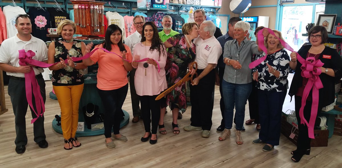 Pink Hill Pharmacy and Gifts celebrated its ribbon cutting and grand reopening today! #pinkhill #pharmacy #gifts #pink #ribbon #chamberworks