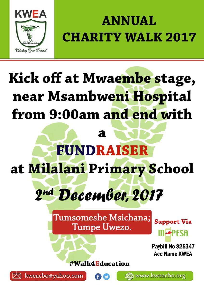 kwea_cbo's tweet photo. Lets support our Girls.#Walk4Education @PoaMaisha @salny360 @MBungale @DrFridah @Amichombo @hshauri @ummahinitiative @maitha_masha https://t.co/F6PgmCLJYg