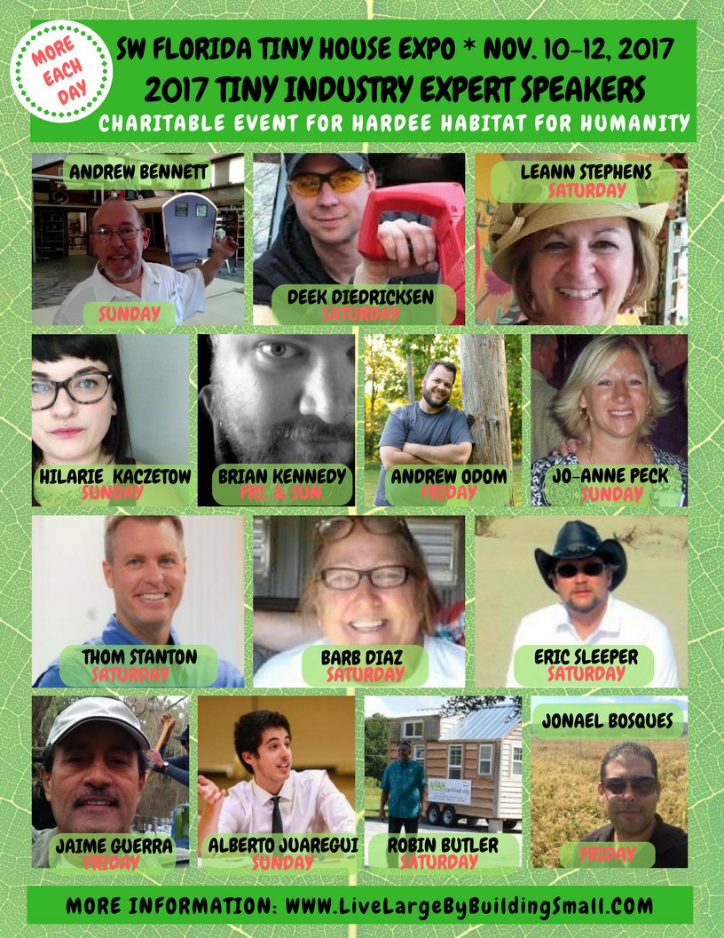 SW FL TinyHouse Expo (@swfltiny_expo) on Twitter photo Awesome line-up of Tiny experts coming to share what they know with you. <a href="/SWFLtiny_expo/">SW FL TinyHouse Expo</a> eventbrite.com/e/sw-florida-t… Awesome line-up of Tiny experts coming to share what they know with you. <a href="/SWFLtiny_expo/">SW FL TinyHouse Expo</a> eventbrite.com/e/sw-florida-t…
