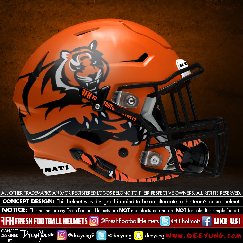 Freshfootballhelmets On Twitter Cincinnati Bengals Nfl Design Concept By Deeyung Freshfootballhelmets