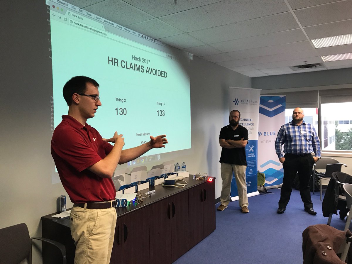Blue_Spurs's tweet photo. To say the solutions are brilliant would be an understatement. #Hack2017 presentations are underway. https://t.co/daDYhpCJXq