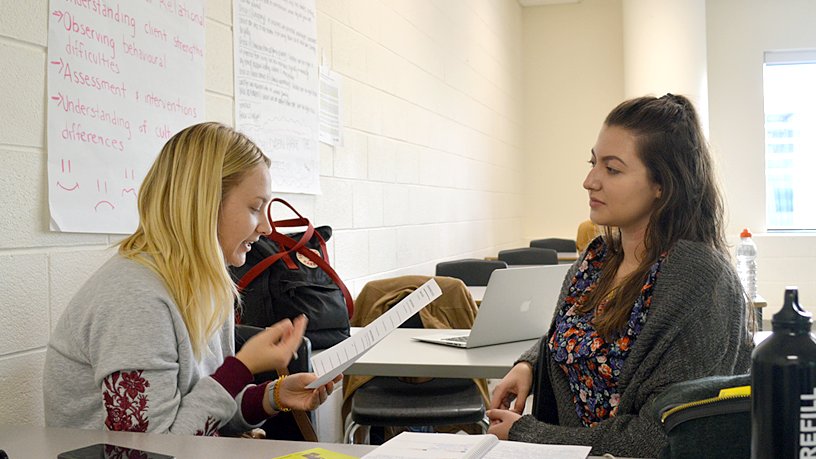 CentennialEDU's tweet photo. Mariia & Yuliia appreciate the interview practice from @HireCentennial's #Career Workshop—and tips for tackling tricky questions #EngageCC https://t.co/CcekroJRyx