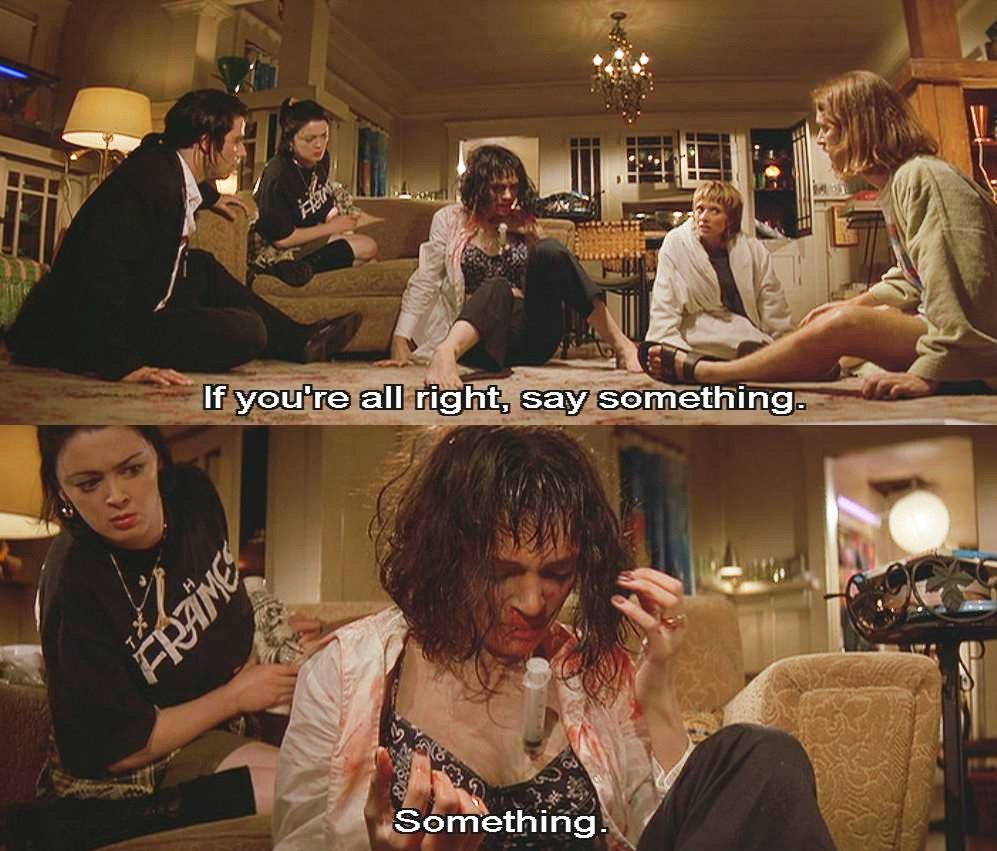 Quentin Tarantino News 🎞️ on X: "Something... Uma Thurman as Mia Wallace  Pulp Fiction directed by Quentin Tarantino - 1994 https://t.co/fC0FQYcyoL  https://t.co/xzEJ87kux4" / X