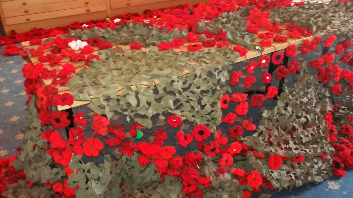 REMuseum_Snob's tweet photo. Poppies as far as the 👀 can see @REMuseum this week getting ready for @nucleusarts #poppy exibition. Why not pop by to help the installation https://t.co/WSghLWiwQD