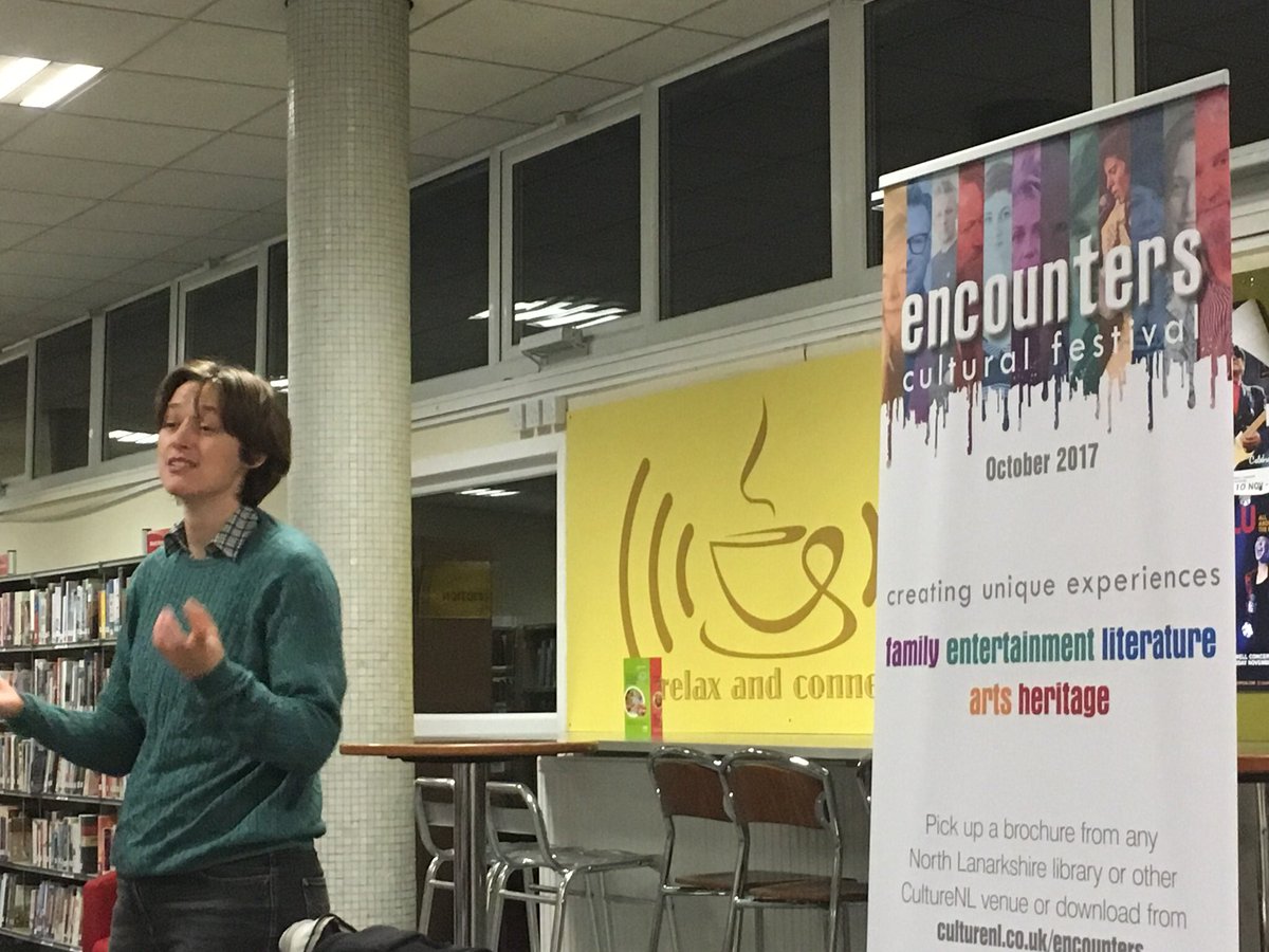 LibrariesNL's tweet photo. #MotherwellLib hosted another fantastic #NLEncounters event today with science fiction author @ClaireNorth42. https://t.co/kzb9HTgMCe