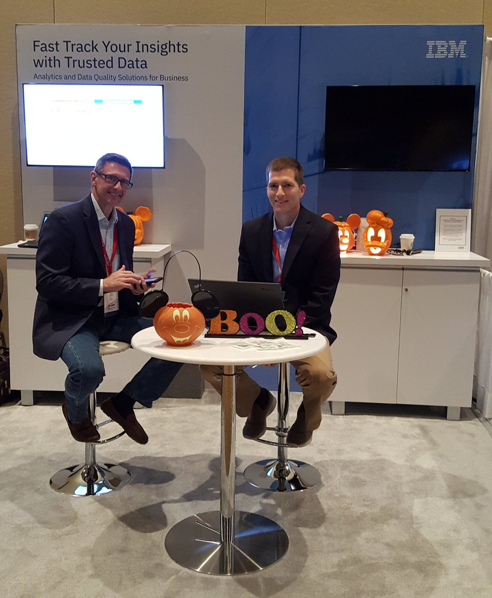 sandi13r's tweet photo. Come by the IBM booth at #TMREvent. We are all ready for the trick or treating reception. #ibmUG #IBMcognos https://t.co/eeYqJUf9yN