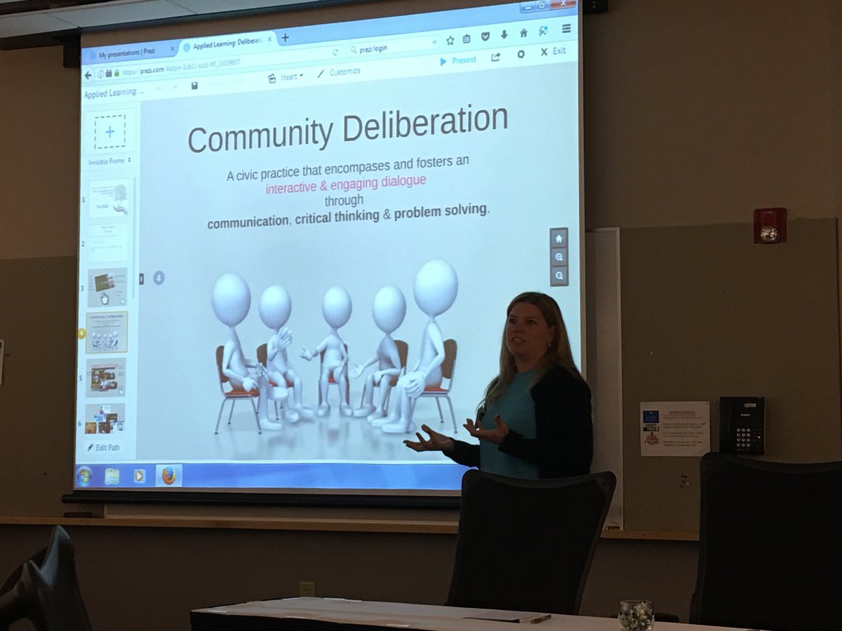 CC4Democracy's tweet photo. Deliberative democracy training with Prof. Lisa Strahley at the SUNY Applied Learning Conference #ALC2017. https://t.co/y4ES1fbyij