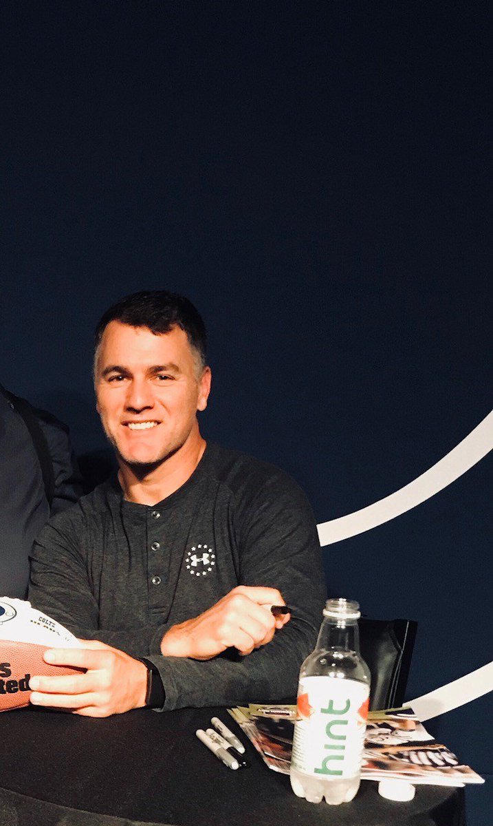 StaffatPinnacle's tweet photo. What a great time checking out the new @Sharp_Business tech at the @Colts facility today with the very classy 🐐 @adamvinatieri #SharpTech https://t.co/nRJw6jspsp