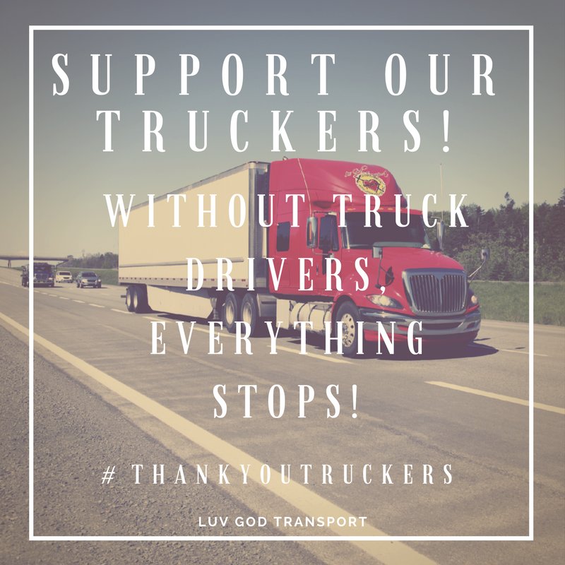 luvgodtrans's tweet photo. Thank you truckers! https://t.co/y77u2ltMcO