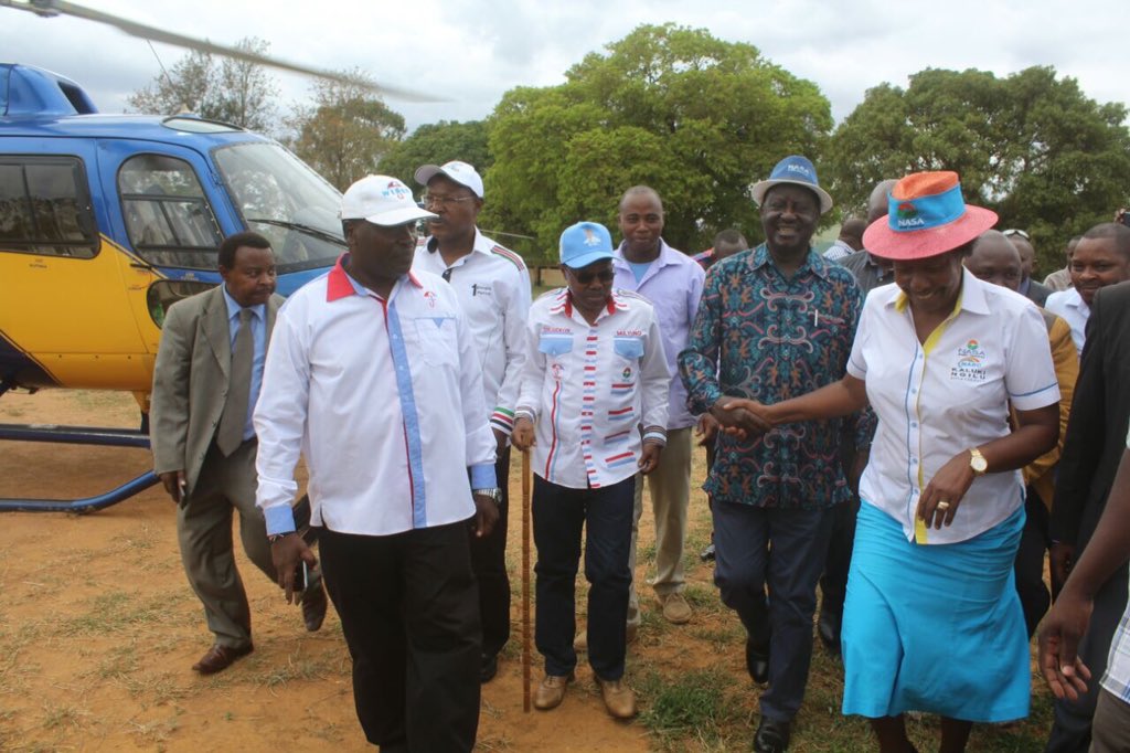 mamangilu's tweet photo. I hosted @RailaOdinga, @Wetangulam, @HassanAliJoho and other @CoalitionNASAKe leaders in Kitui county for a NASA rally. #NoReformsNoElection https://t.co/i0qo5b5XGm
