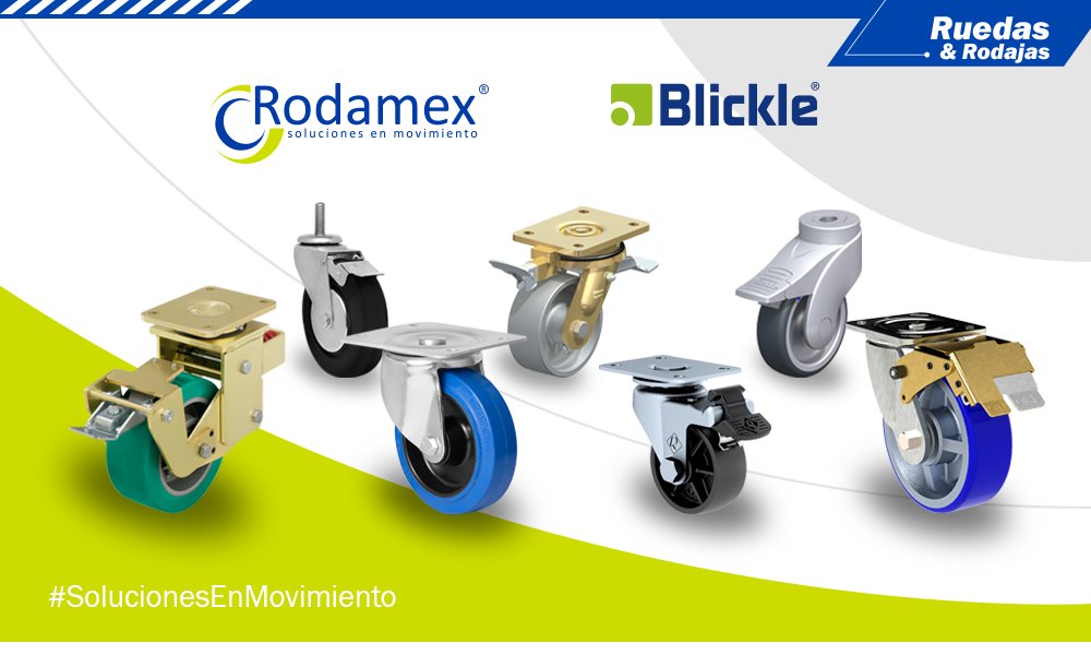 RodamexMx's tweet photo. Innovación en ruedas y rodajas #Rodamex #Blickle https://t.co/dVI8CvaXqv
