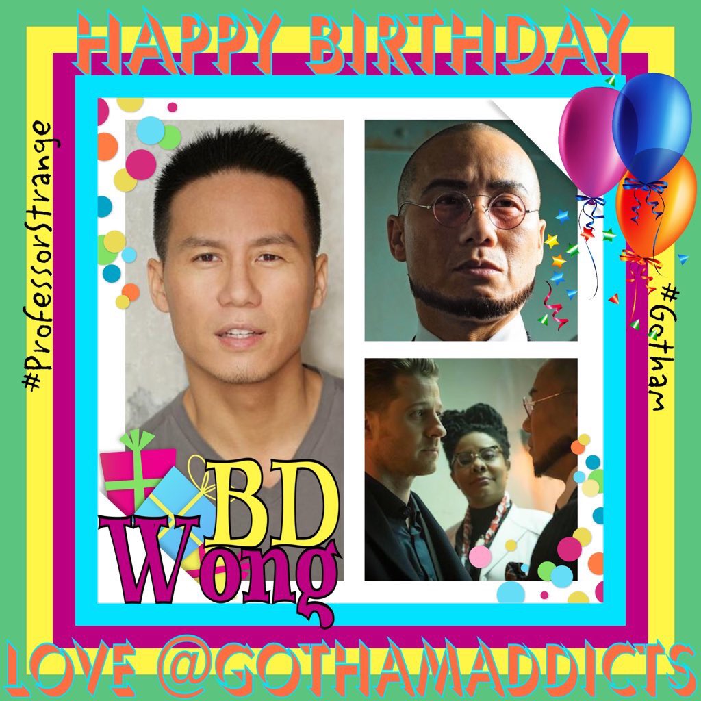 GothamAddicts's tweet photo. Letβs all wish a Very Happy Birthday to the talented and amazing @BD_WONG π π#Gotham #ProfessorStrange https://t.co/gaYJEQr3m3