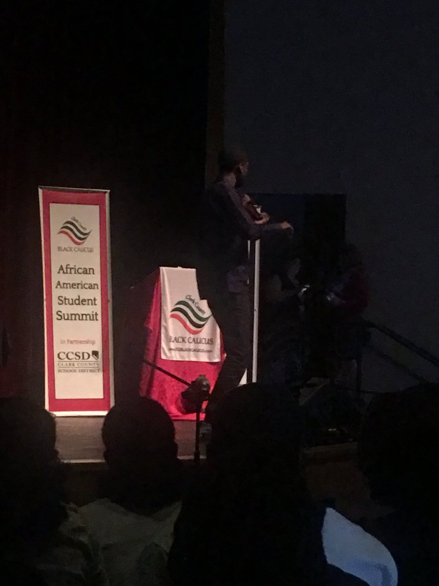 Black Student Union attended the African American Student Summit/ Black Caucus yesterday! #ccsd #blackstudentunion💚🖤❤️