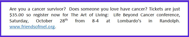 FriendsofMel's tweet image. REGISTER NOW for our 2017 Conference: The Art of Living - Life Beyond Cancer this Saturday October 28th at: friendsofmel.org/conference/
