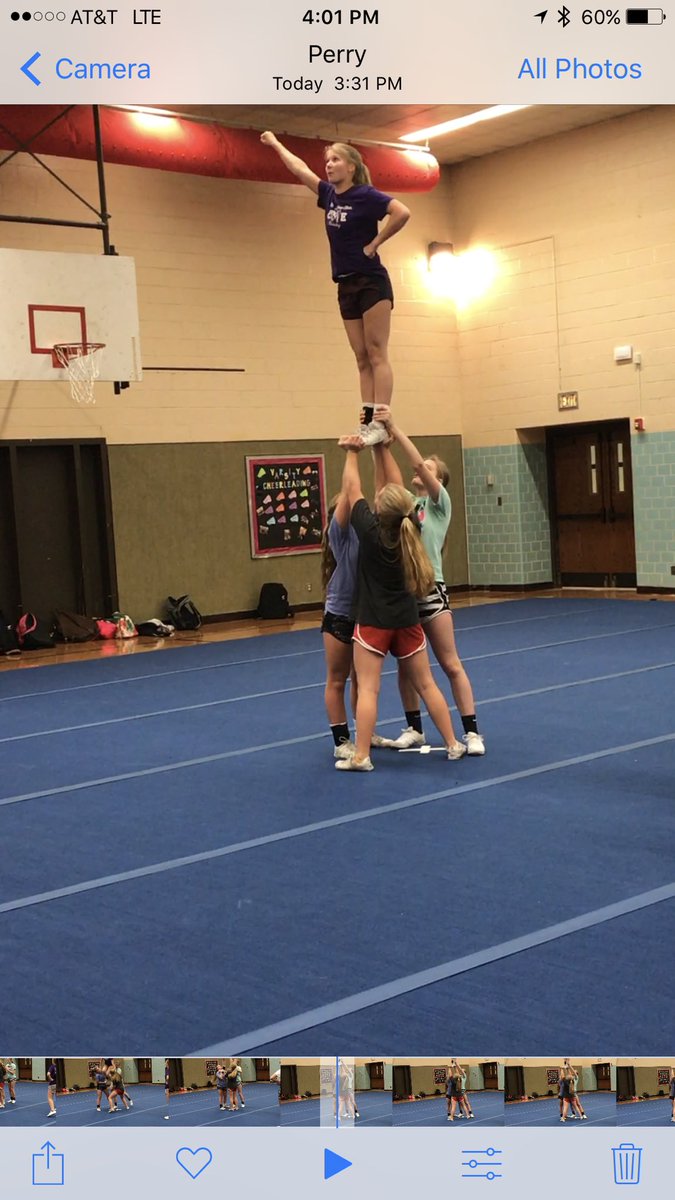 CPHSGophers's tweet photo. Hard work pays off, ladies!#notonafieldoracourtbutitsstillasport#fixyourponytailandtryagain #nofearallcheer @CPcheerleading https://t.co/1rdc54AUVw