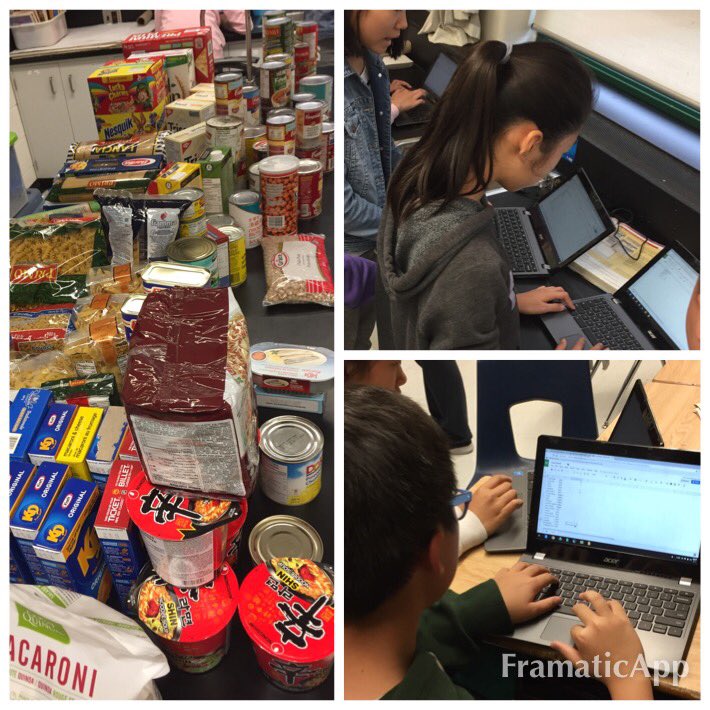 mswadia's tweet image. My 7/8 class is running a food drive @AgnesMacphailPS for the @DailyBreadTO We are #makingmathreal by learning how to make/use databases.
